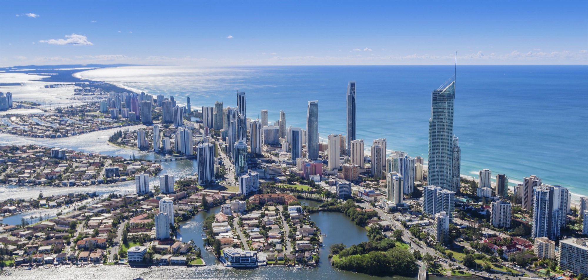 Aerial view of Gold Coast, QLD