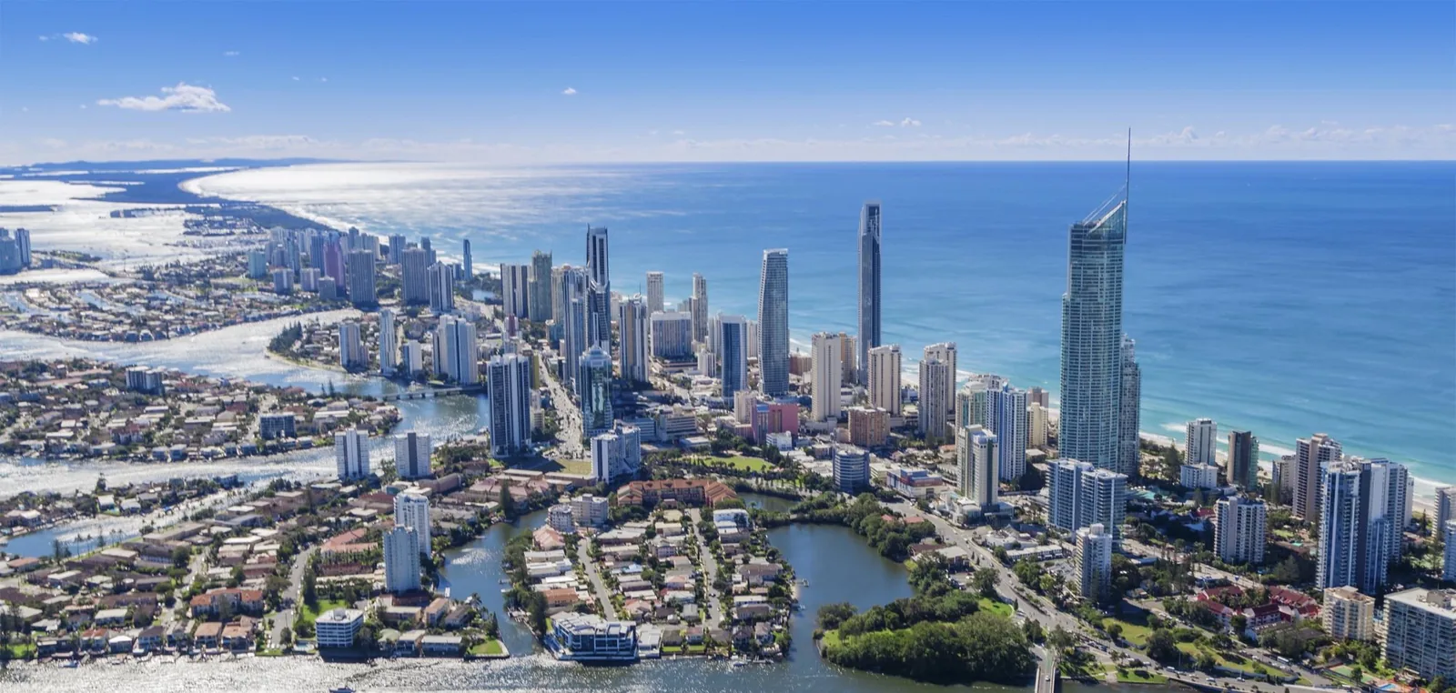 Aerial view of Gold Coast, QLD