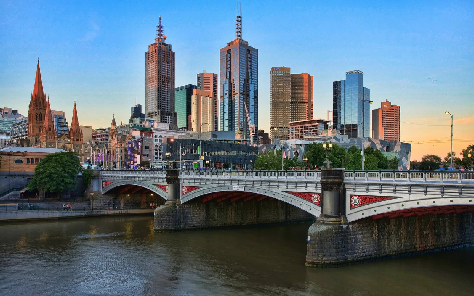 Aerial view of Melbourne, VIC