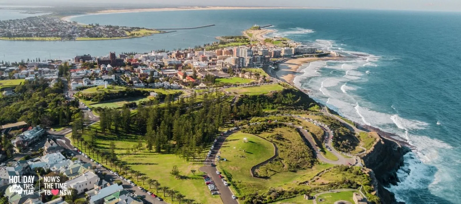 Aerial view of Newcastle, NSW