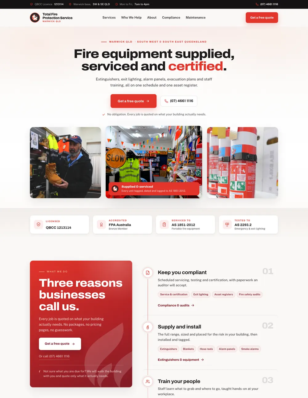 Total Fire Protection Service homepage